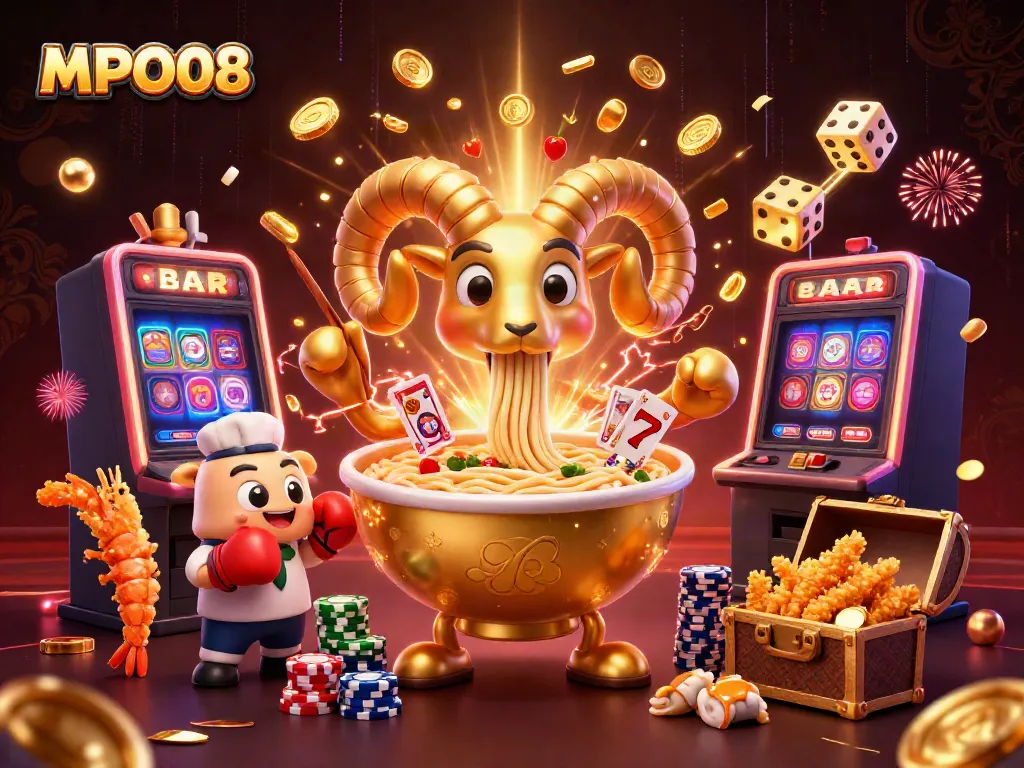 MPO08 showcases an exciting live casino scene with vibrant characters and dynamic gaming elements.