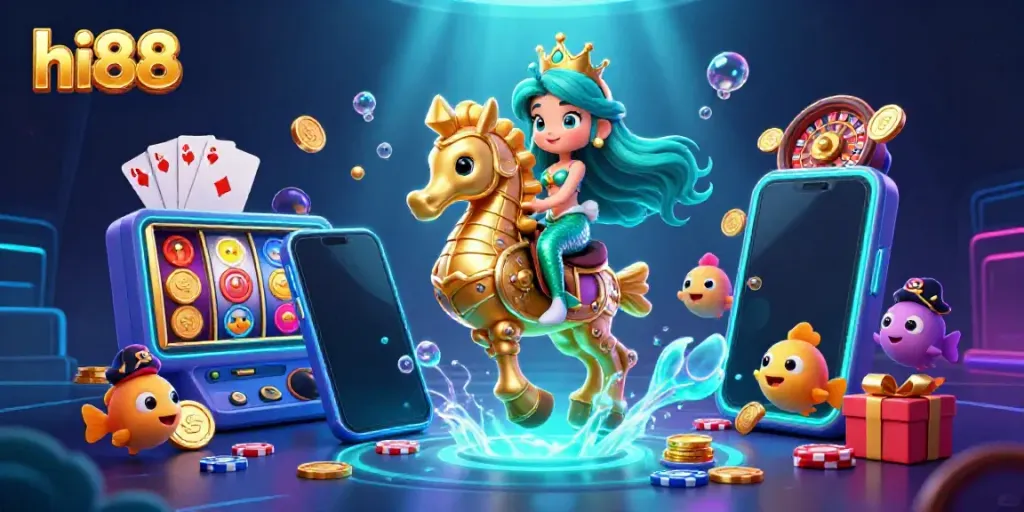 Experience the excitement of hi88 with vibrant mermaid fantasy and thrilling slot gameplay elements.