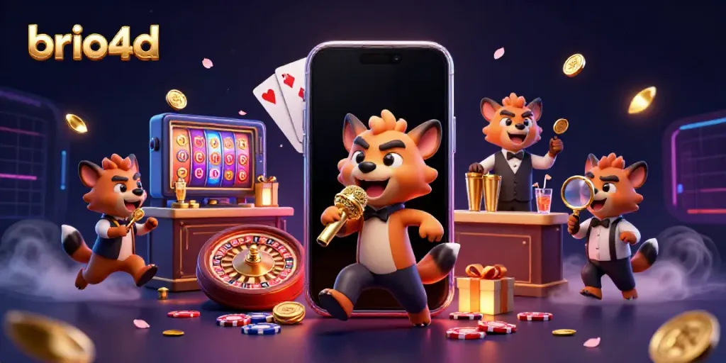 Experience thrilling gameplay at brio4d with vibrant slot machines and a lively casino atmosphere.
