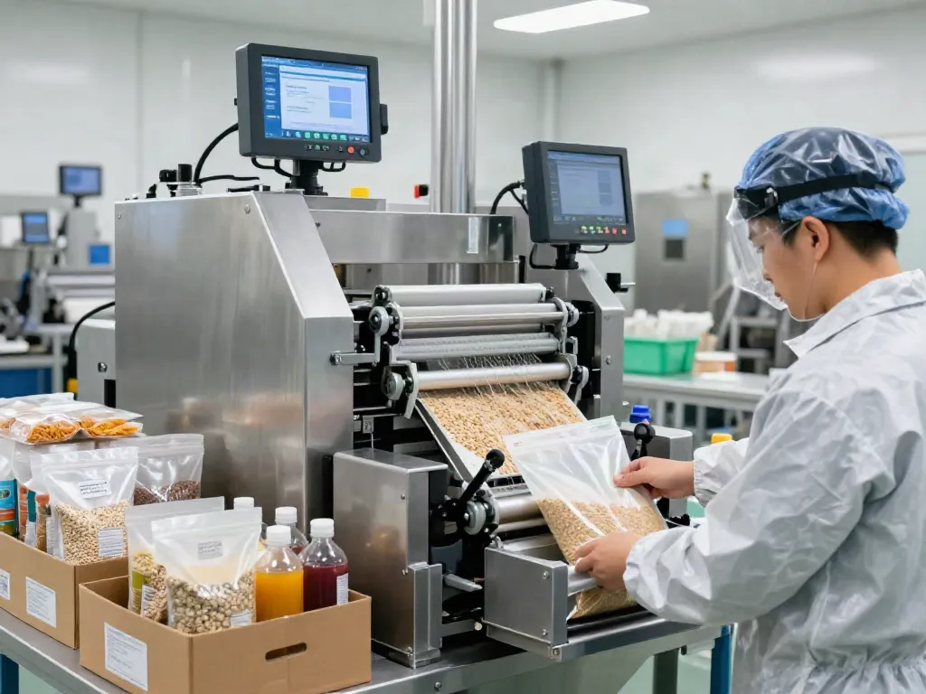 Automated bagging solutions in action at a modern packaging facility.